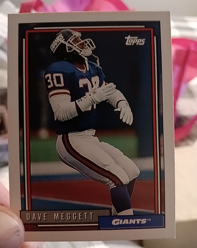 1992 Topps #699 Dave Meggett — front