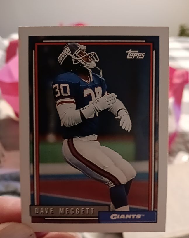 1992 Topps #401 Dave Meggett — front