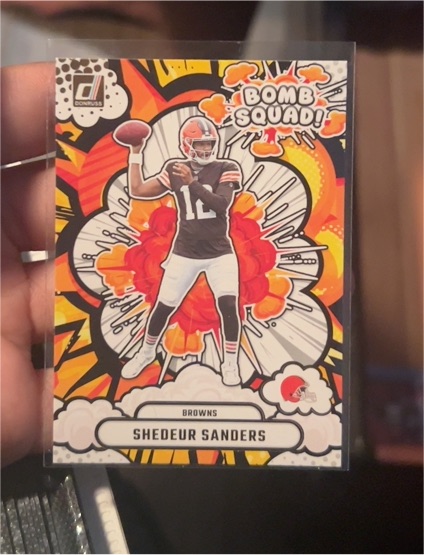 2025 Donruss Bomb Squad #BS-SSS Shedeur Sanders — front