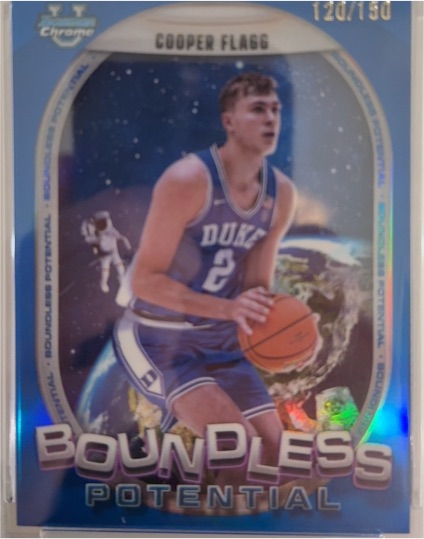 2024-25 Bowman University Chrome Boundless Potential #BP-3 Cooper Flagg — front