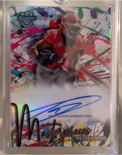 2024 Bowman U Best Masterpieces #BMA-TE Trevor Etienne — front