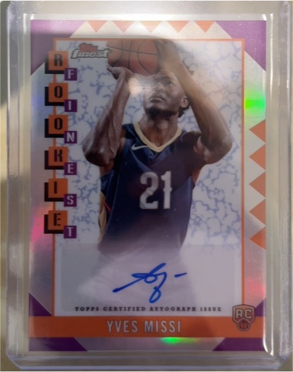 2024-25 Topps Finest Rookie Finest Auto #RFA-YM Yves Missi — front