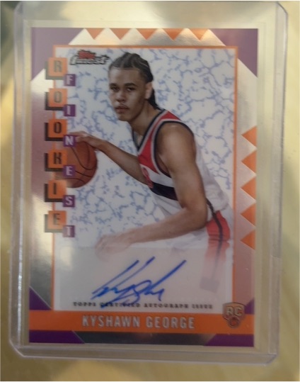2024-25 Topps Finest Rookie Finest Autographs Kyshawn George — front