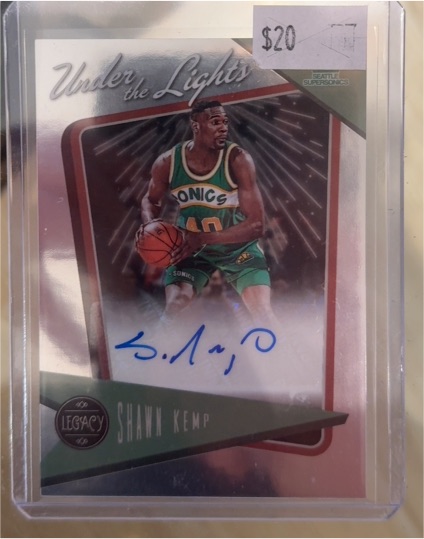 2022-23 Panini Chronicles Legacy Under the Lights #Shawn Kemp — front
