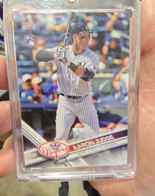 2017 Topps Update #US99 Aaron Judge Rookie Debut — front
