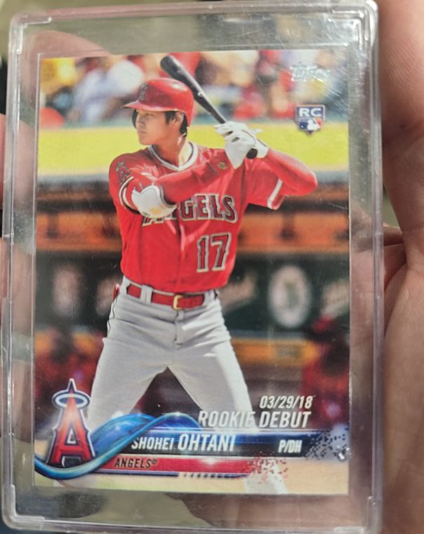 2018 Topps Update #US285 Shohei Ohtani Rookie Debut — front