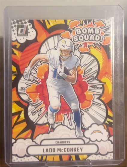 2025 Donruss Bomb Squad #BS-LMY Ladd McConkey — front