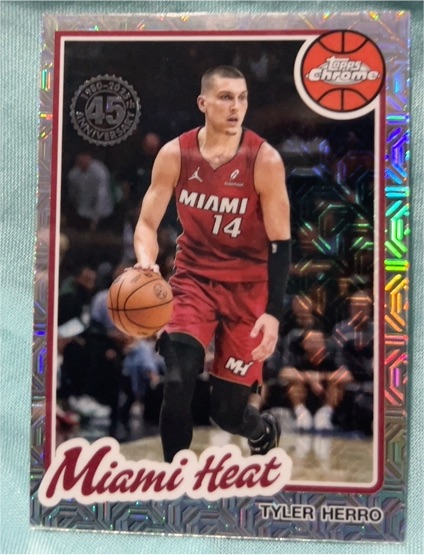 2025-26 Topps 1980-81 Topps Chrome #TC-THR Tyler Herro — front