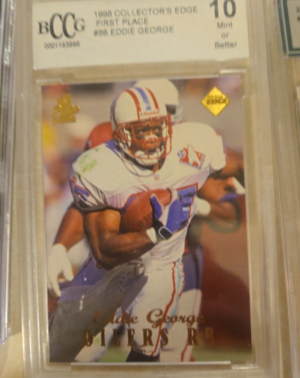 1998 Collector's Edge First Place #86 Eddie George — front