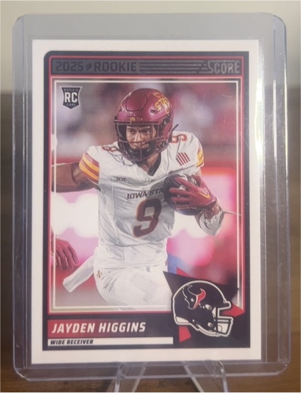 2025 Panini Score #55 Jayden Higgins — front
