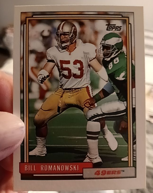 1992 Topps #220 Bill Romanowski — front