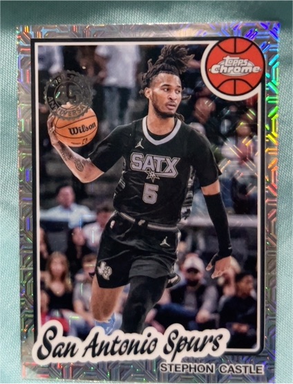 2025-26 Topps 1980-81 Topps Chrome #TC-SC Stephon Castle — front