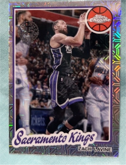 2025-26 Topps Chrome 1980-81 Silver Pack Mojo #TC-ZL Zach LaVine — front