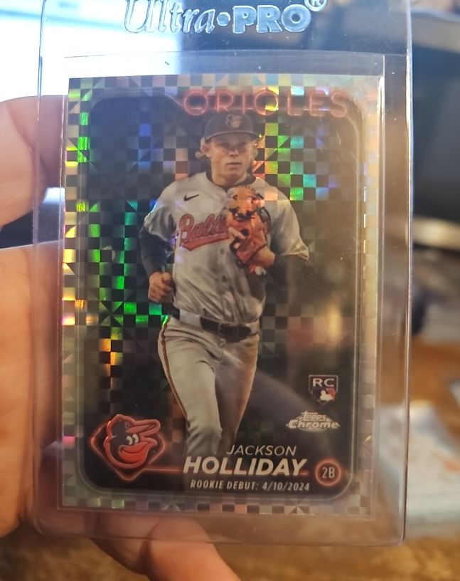 2024 Topps Chrome Update #USC89 Jackson Holliday Rookie Debut — front