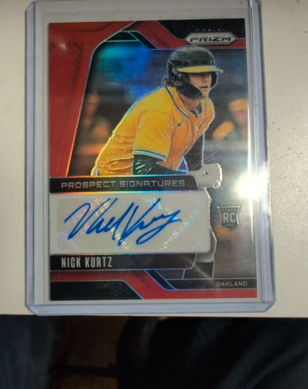 2025 Panini Prizm Prospect Signatures Nick Kurtz — front
