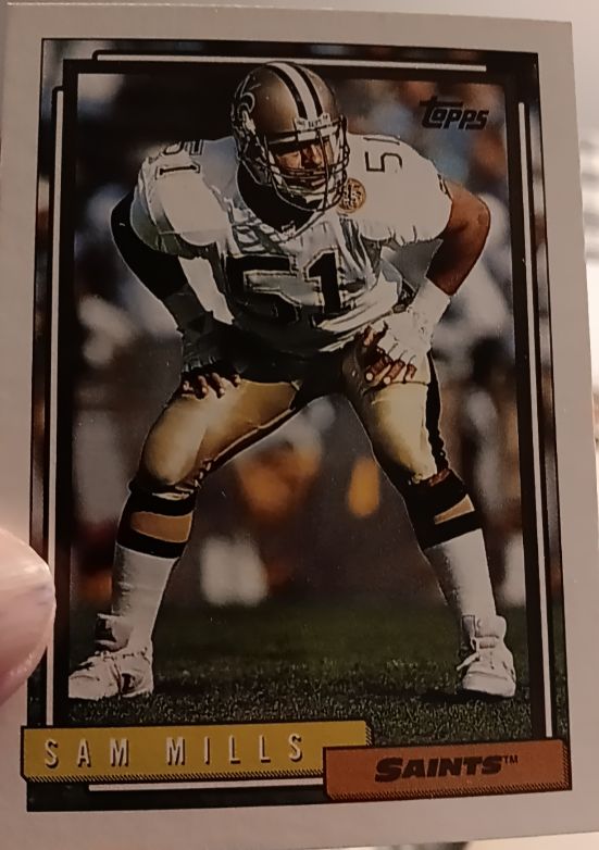 1992 Topps #50 Sam Mills — front