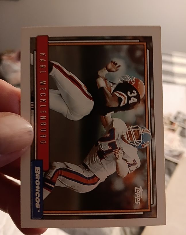 1992 Topps #40 Karl Mecklenburg — front
