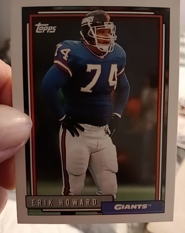 1992 Topps #36 Erik Howard New York Giants — front