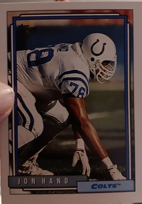 1992 Topps #78 Jon Hand — front