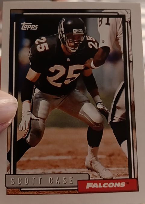 1992 Topps #76 Scott Case Atlanta Falcons — front