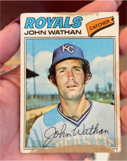 1977 Topps #218 John Wathan — front