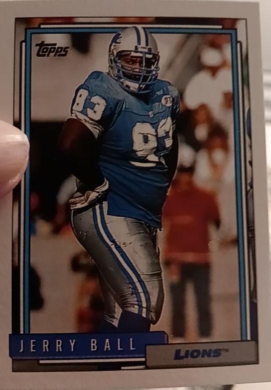1992 Topps #270 Jerry Ball Detroit Lions — front