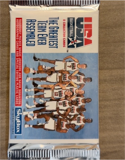 1992 SkyBox USA Basketball #8 Card Set — front