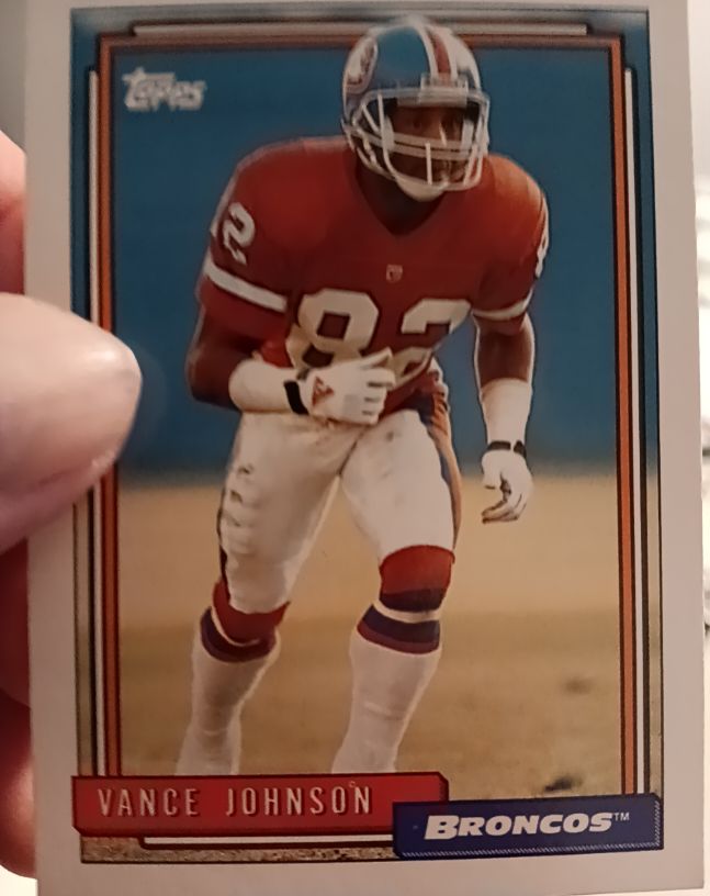 1992 Topps #19 Vance Johnson — front