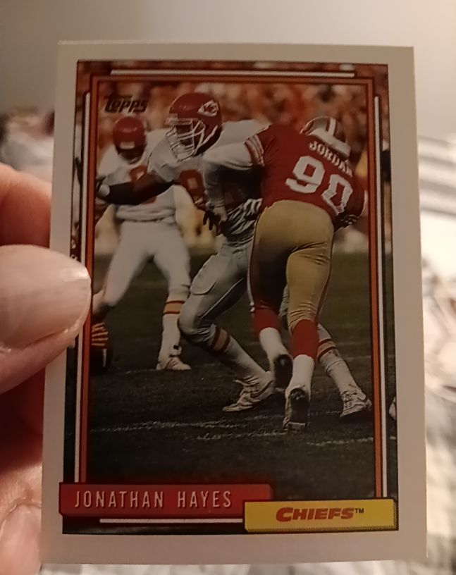 1992 Topps #168 Jonathan Hayes — front