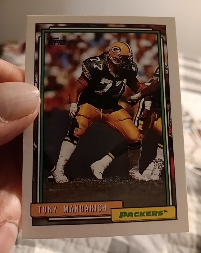 1992 Topps #165 Tony Mandarich — front