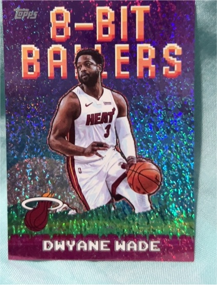 2025-26 Topps Basketball #8B-23 Dwyane Wade 8-Bit Ballers Holo Foil — front