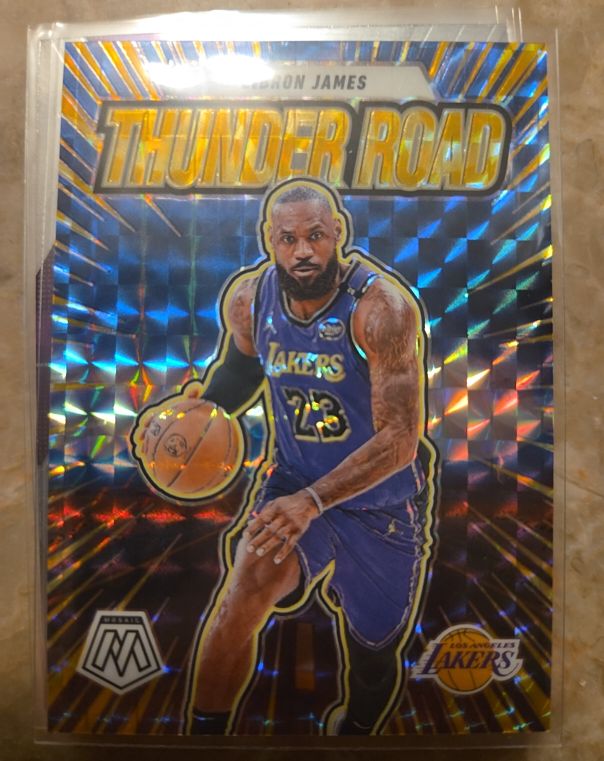 2024-25 Panini Mosaic #3 LeBron James Thunder Road — front