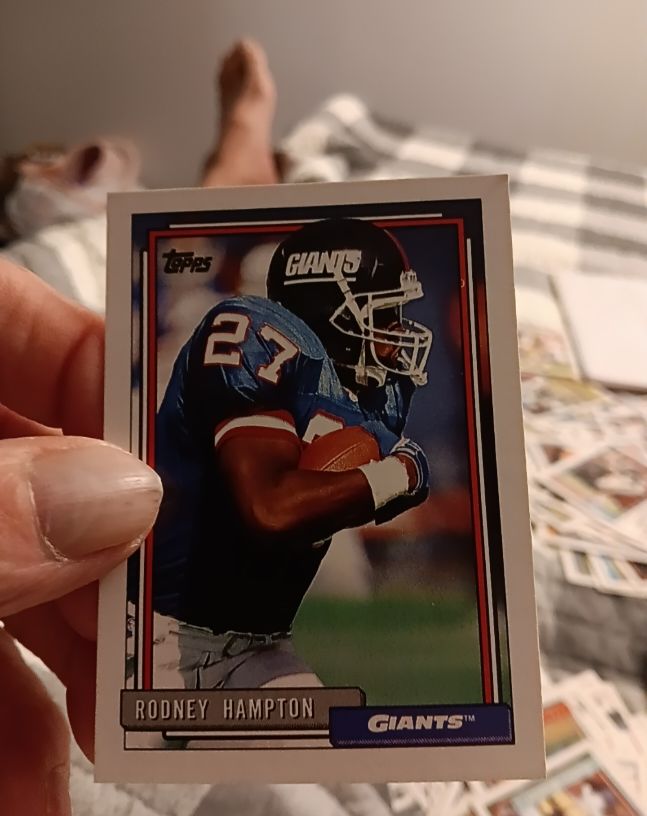 1992 Topps #210 Rodney Hampton — front
