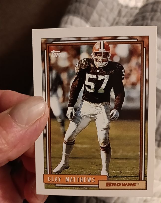 1992 Topps #205 Clay Matthews — front