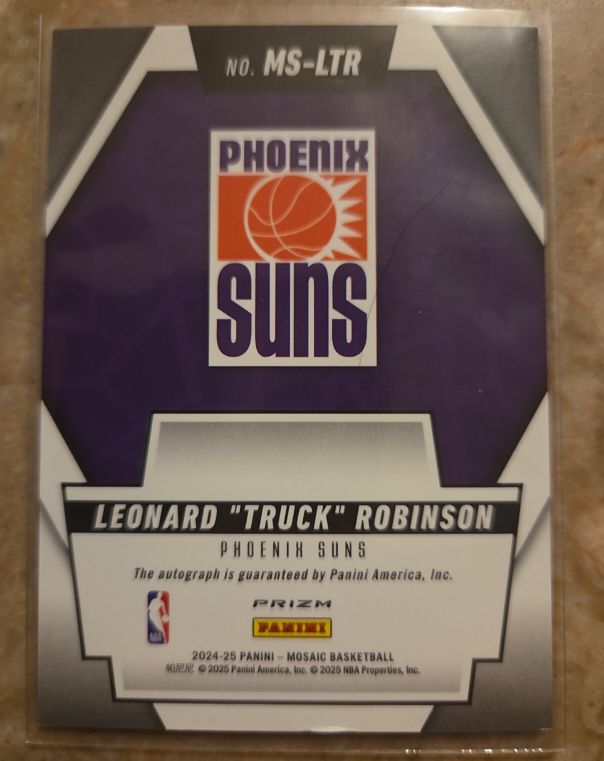 2024-25 Panini Mosaic Basketball #MS-LTR Leonard "Truck" Robinson — front