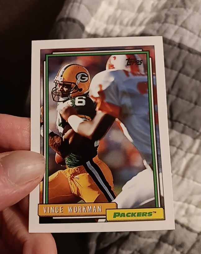 1992 Topps #186 Vince Workman — front