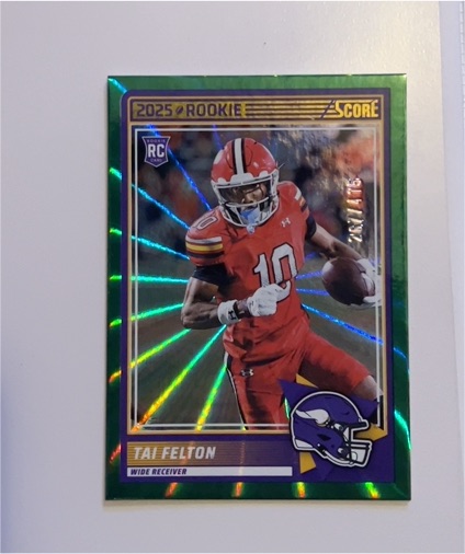 2025 Panini Score #60 Tai Felton — front