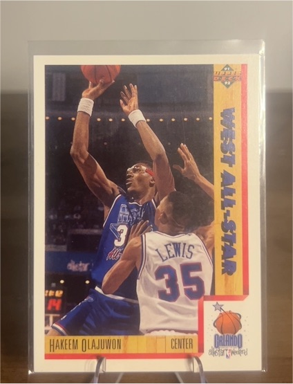 1991-92 Upper Deck #472 Hakeem Olajuwon — front