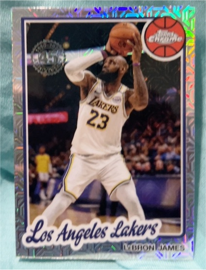 2025-26 Topps 1980-81 Chrome Mojo #TC-LJ LeBron James — front