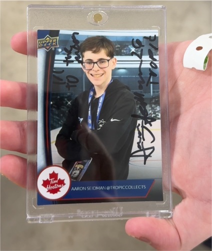 2025 Upper Deck Aaron Seidman Tim Hortons — front