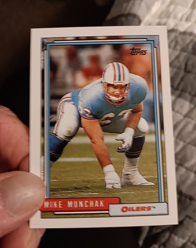 1992 Topps #123 Mike Munchak — front