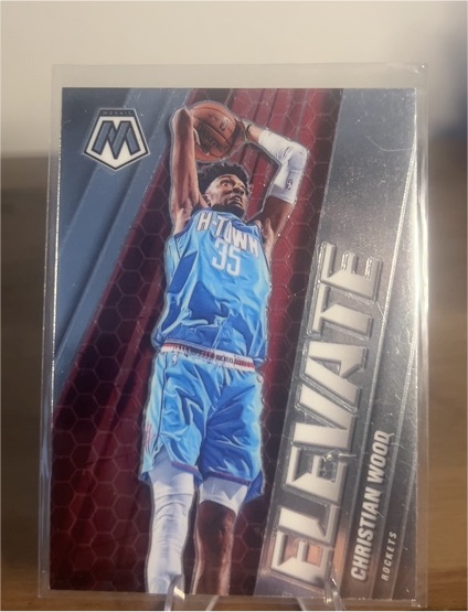 2020-21 Panini Mosaic Elevate #10 Christian Wood Houston Rockets — front