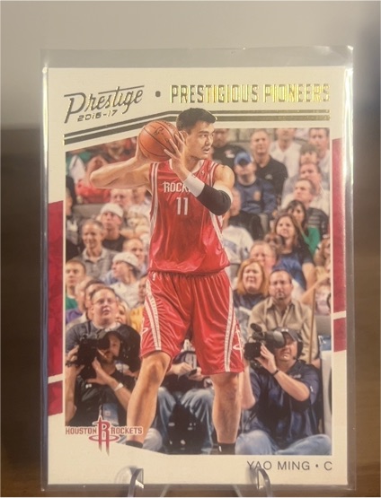 2016-17 Panini Prestige #13 Yao Ming Prestigious Pioneers — front
