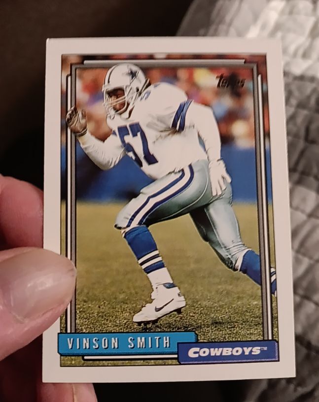 1992 Topps #744 Vinson Smith — front
