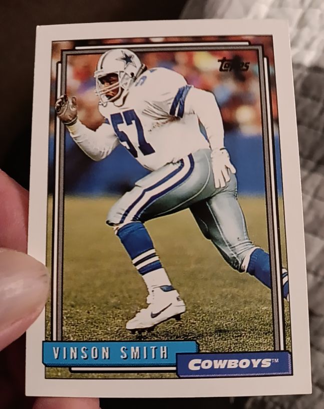 1992 Topps #323a Vinson Smith — front