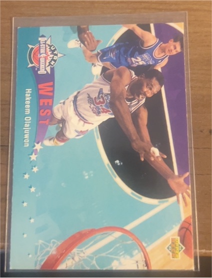 1992-93 Upper Deck #444 Hakeem Olajuwon West All Star — front