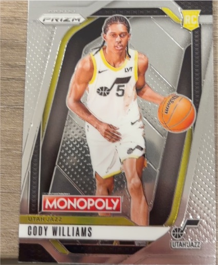 2024-25 Panini Prizm Monopoly #35 Cody Williams — front