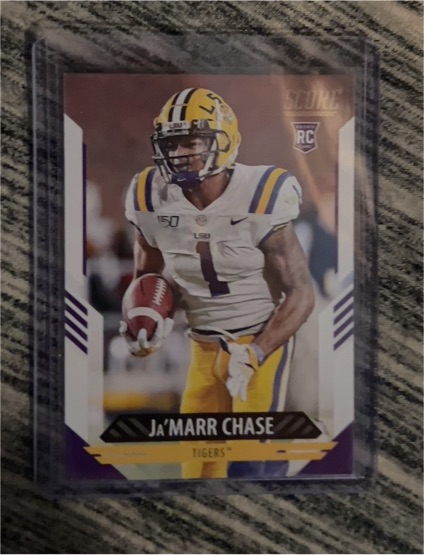 2021 Panini Score #325 Ja'Marr Chase Rookie Card — front