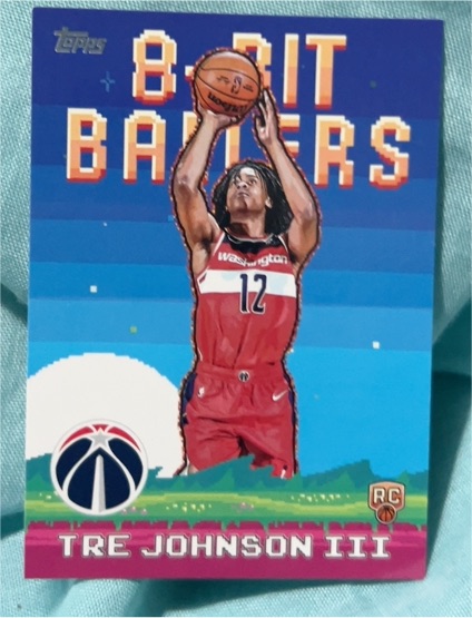 2025-26 Topps #8B-36 Tre Johnson III 8-Bit Ballers — front