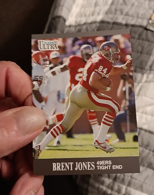 1991 Fleer Ultra #250 Brent Jones — front